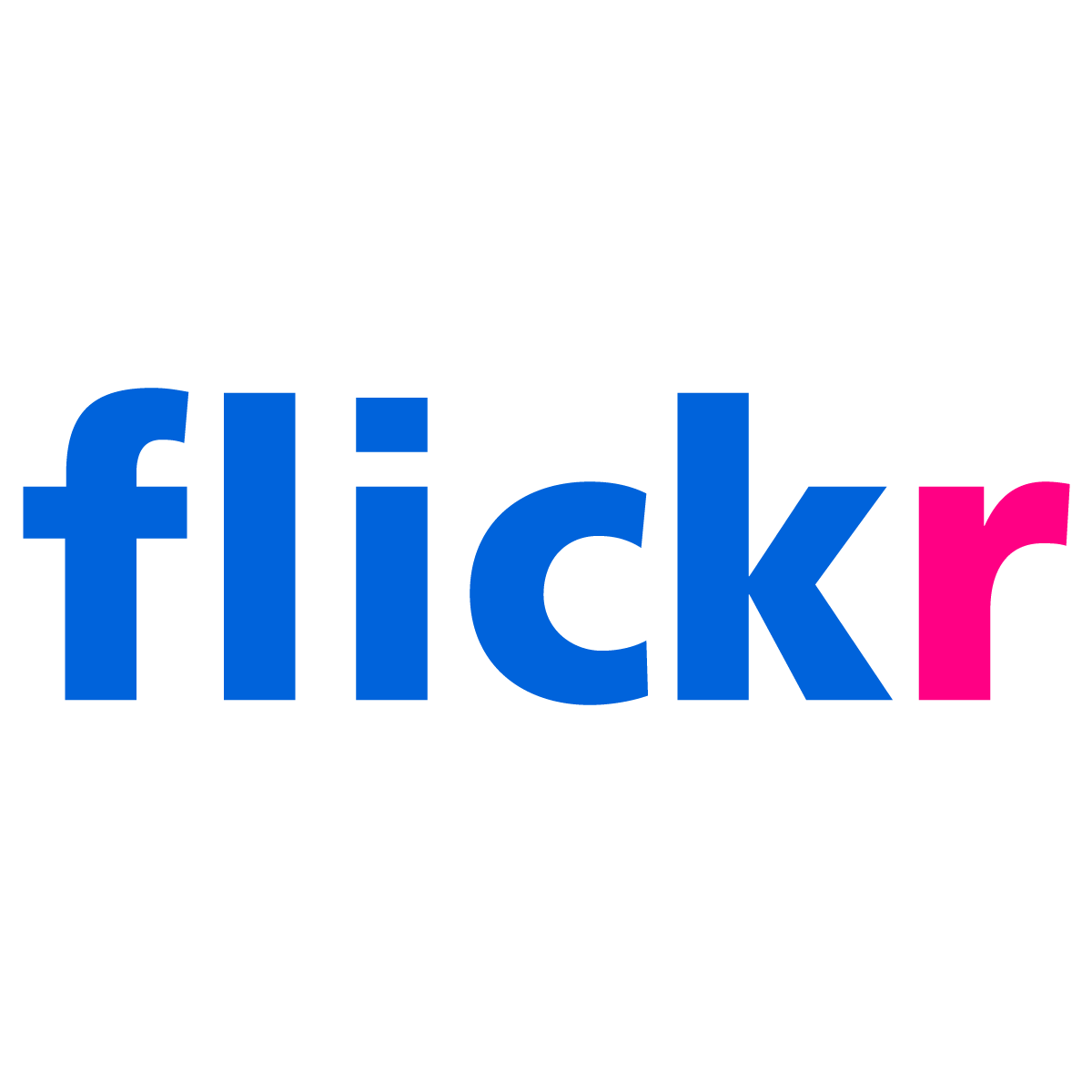 Logotipo de Flickr: Frutiger es un tipo de letra popular y flexible - Imagen