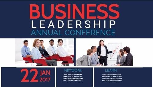 Advertisement for the annual business leadership conference - How to start a part-time business that works - Image