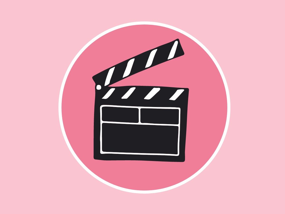 Pink background with a film director clipboard - Discuss your favorite actor to reach the audience he influenced - Image
