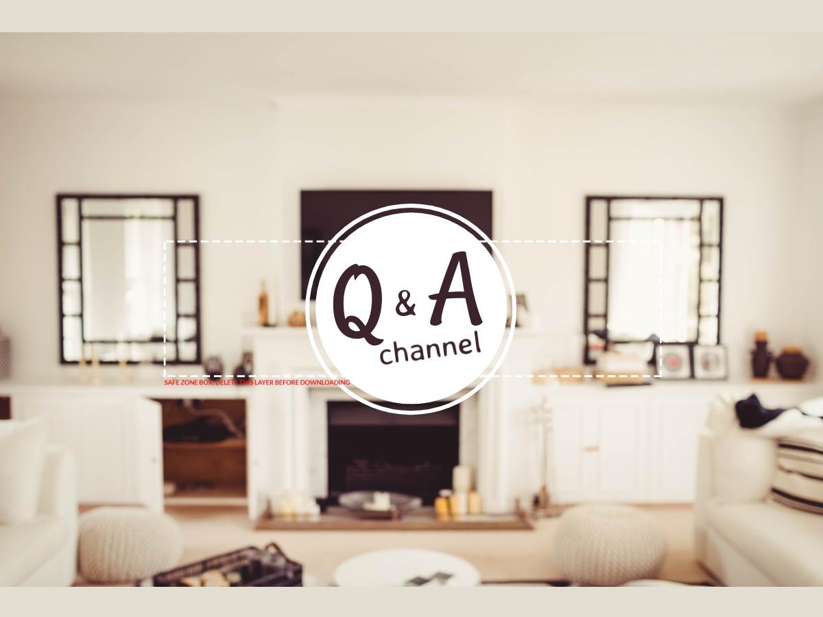 Image d&#39;un salon et d&#39;un cercle avec &quot;Chaîne Q&amp;A&quot; au milieu - Les vidéos de questions-réponses sont une excellente idée YouTube pour les chaînes ayant une audience établie - Image