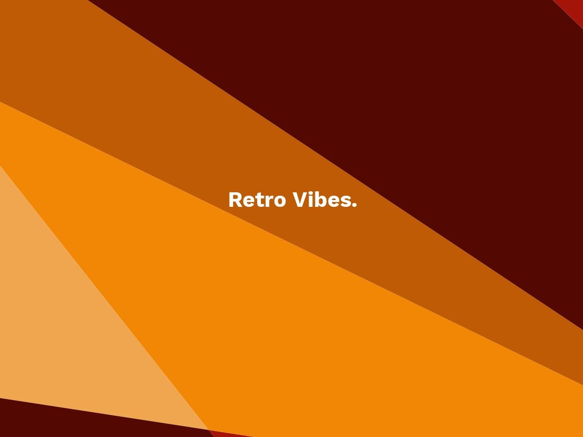 Text "Retro Vibes" on a yellow background with a retro design - The use of retro design in packaging - Image
