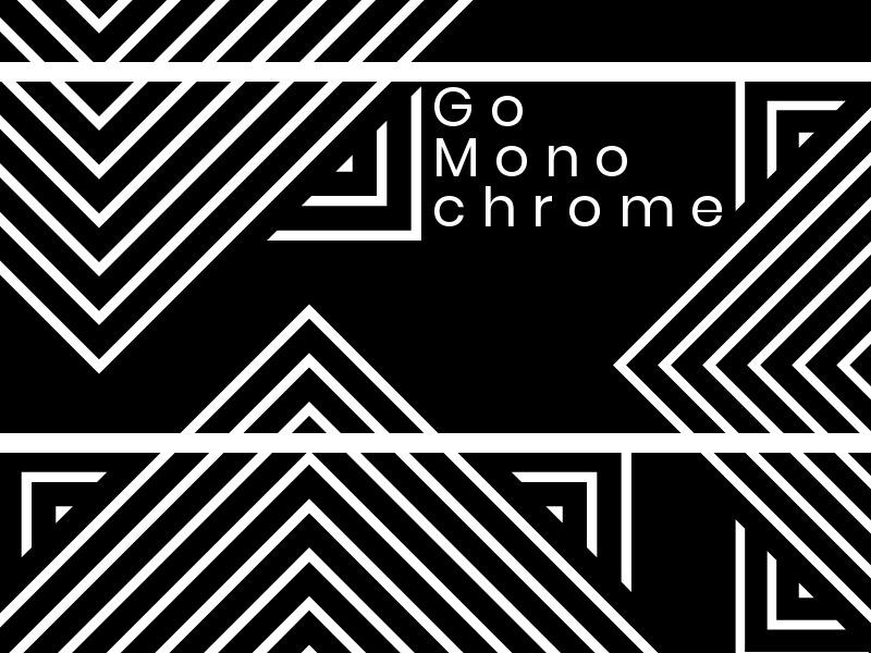 Go Monochrome Black and White Geometric Designs - Comment utiliser avec succès les motifs dans le design monochrome - Image