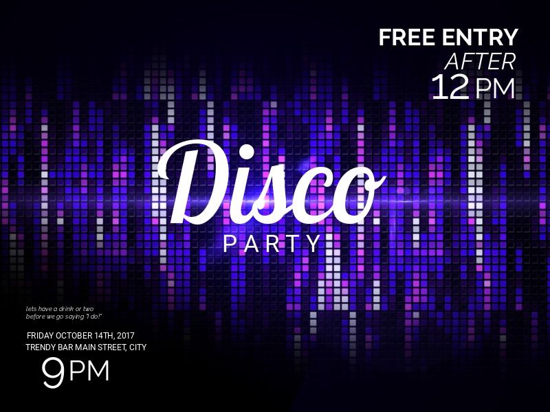 Pixelated Geometric Designs for Discor Party Event - Pixel style design - Image