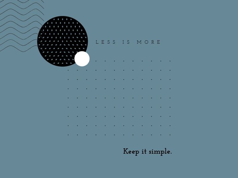 Afiche de diseño geométrico minimalista con líneas y formas circulares: el efecto positivo de reducir el número de elementos innecesarios - Imagen