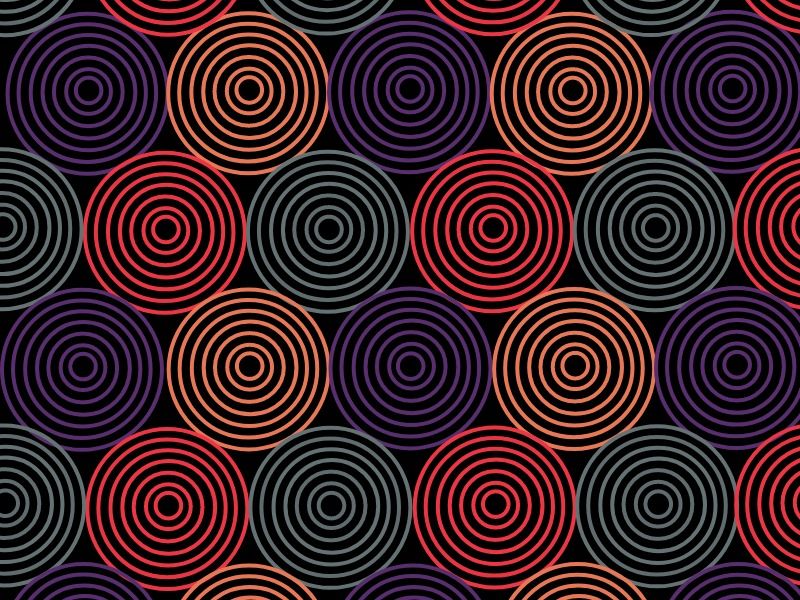 Multicolored swirl pattern - Swirling geometric shapes in design - Image
