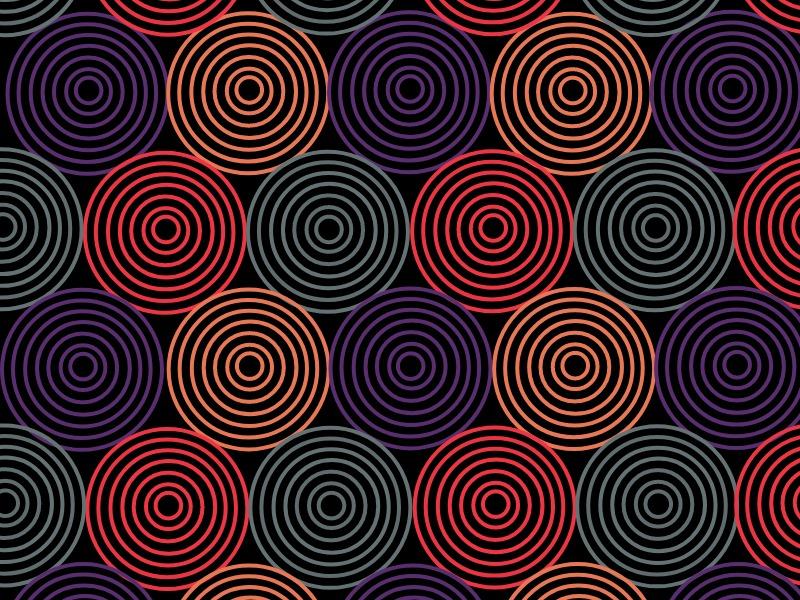 Multicolored swirl pattern - Swirling geometric shapes in design - Image