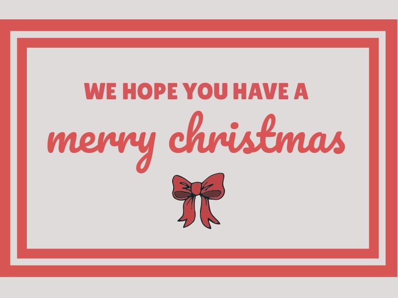 Merry Christmas Card - Add borders to a design with the Design Wizard - Image