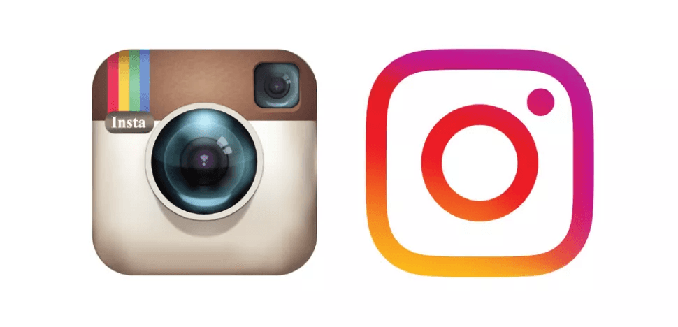 Ancien et nouveau logo Instagram - Rendez votre logo adapté aux appareils mobiles - Image