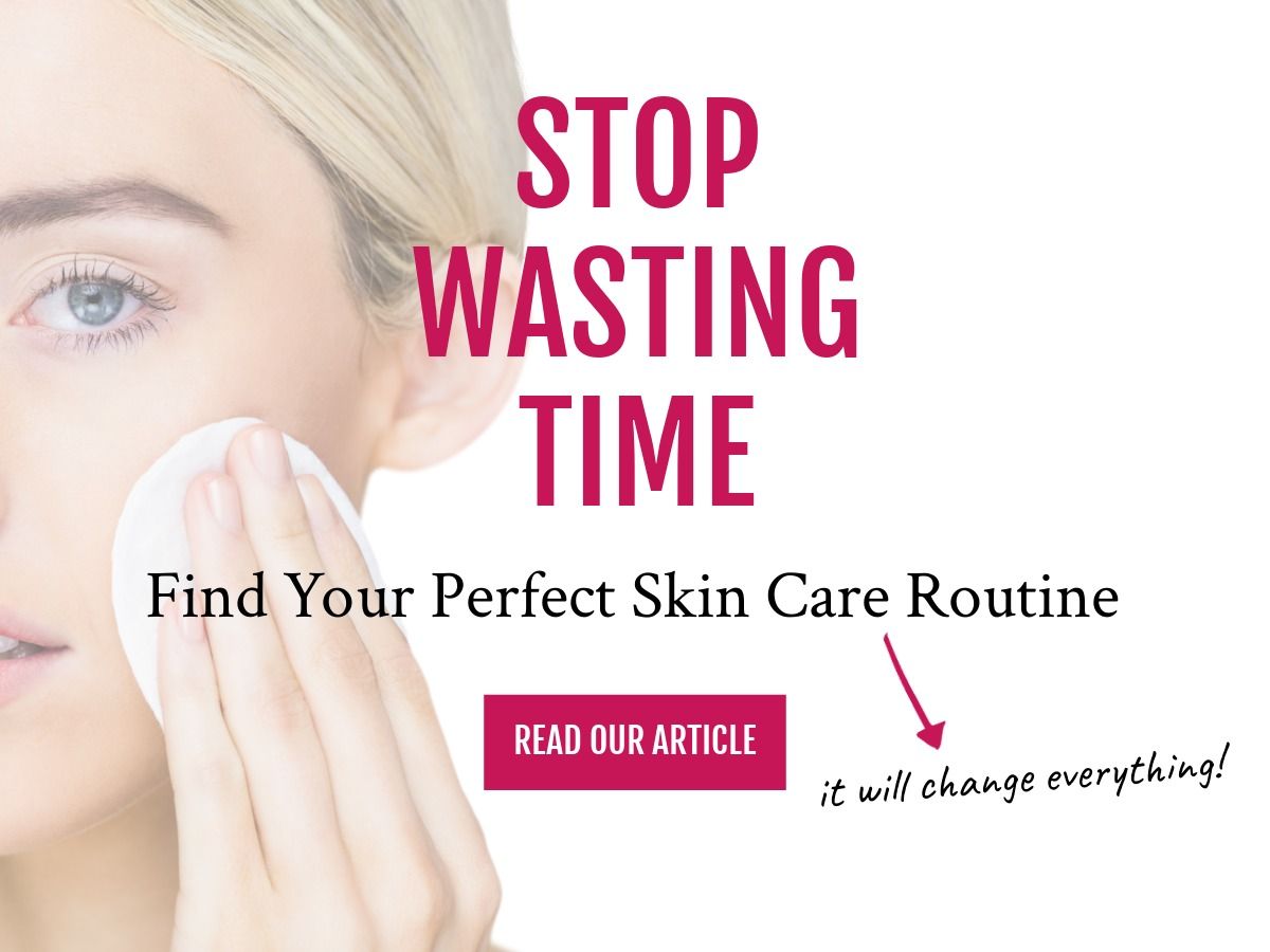 Skin care ad with a girl holding a cotton pad - Email marketing advertising design promoting new article on skin care - Image