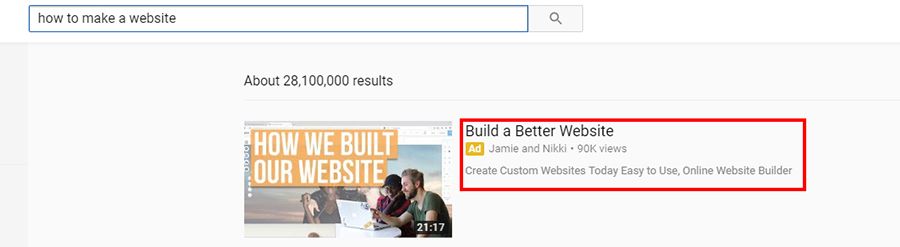 Ad on how to create a better website - YouTube-Discovery-Ad - Image