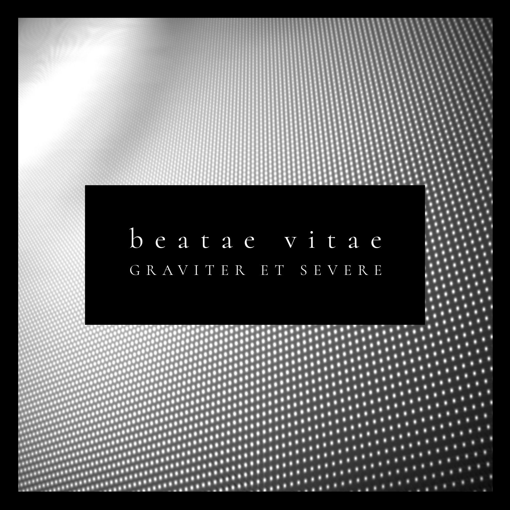 Black and white album pixelated background - Shiny metal surfaces in album cover design - Image