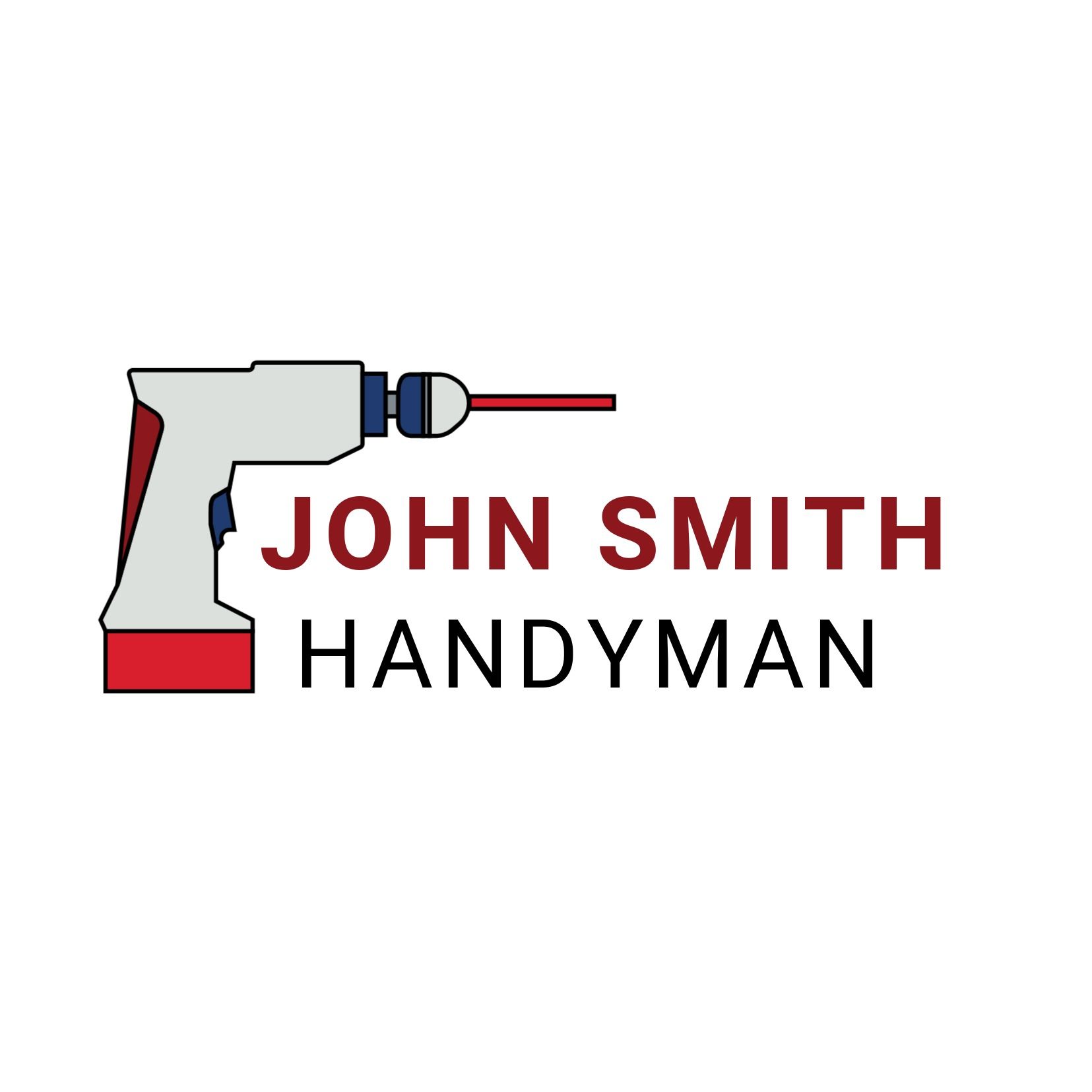 Handyman logo with a power drill - Pros of Heebo font - Image