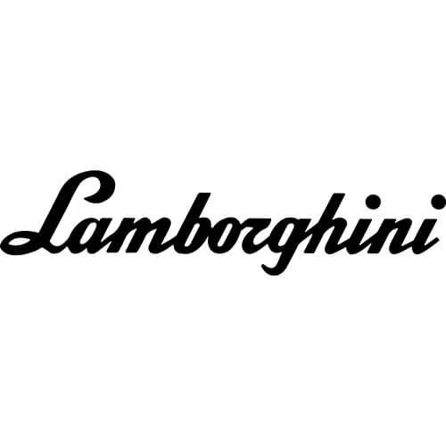 Lamborghini-Arbeitszeichen – La Macchina ist eine elegante Schriftart mit italienischem Flair – Bild