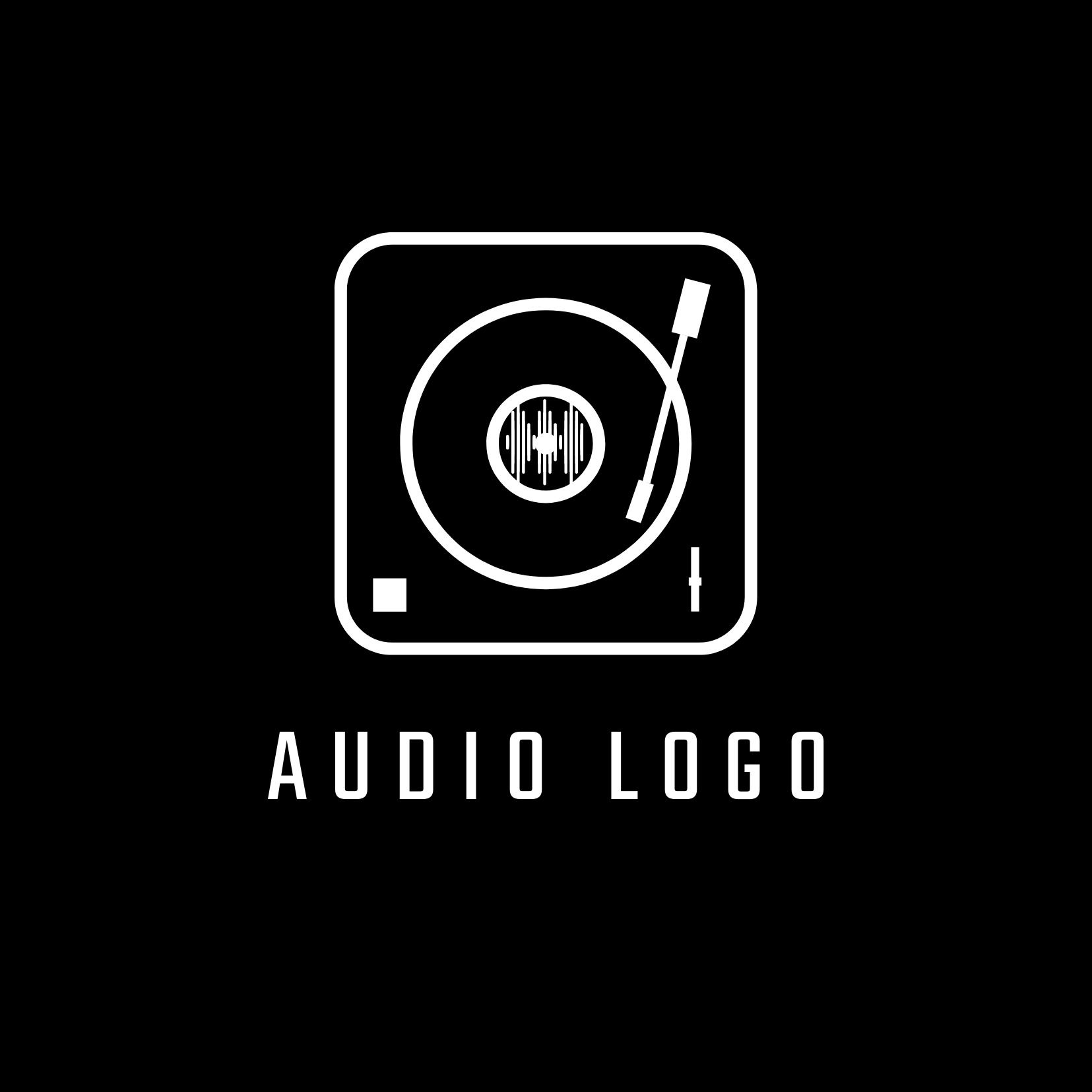 Black and white audio logo - Pros of Teko font - Image