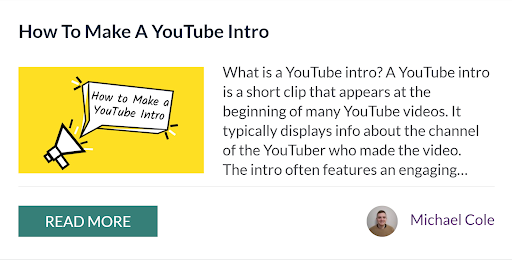 So erstellen Sie ein Beispiel für ein YouTube-Intro-Blog