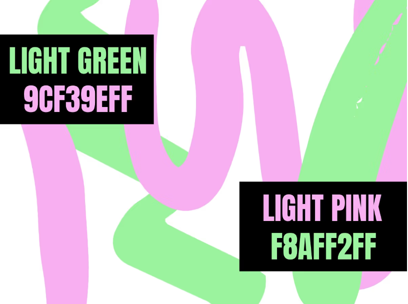 Color Combination Strokes of Light Green (9CF39EFF) and Light Pink (F8AFF2FF) - Color theory for designers: The art of using color symbolism - Image