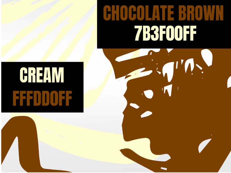 Color Combination of Cream (FFFDD0FF) and Chocolate Brown (7B3F00FF) - Color theory for designers: The art of using color symbolism - Image