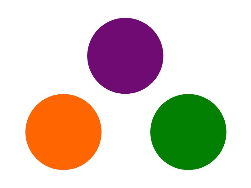 théorie des couleurs couleur secondaire - Les 3 couleurs secondaires - Image