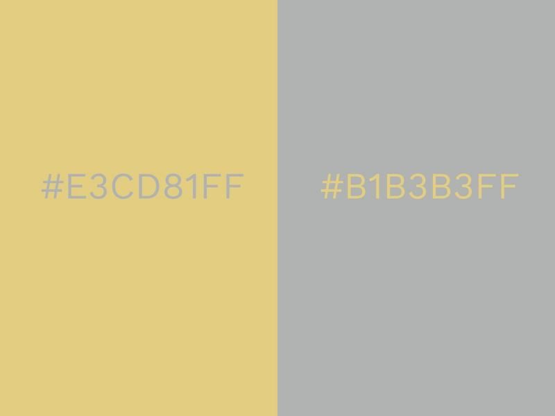 Dusky Citron and Cool Gray colour combination - 80 attractive color combinations to try in 2021 - Image