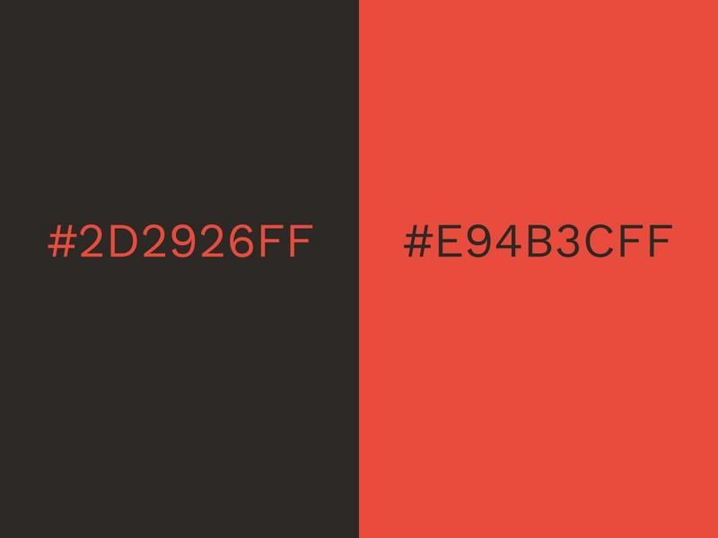 Combinaison de couleurs noir et tomate cerise - 80 combinaisons de couleurs accrocheuses pour 2021 - Image