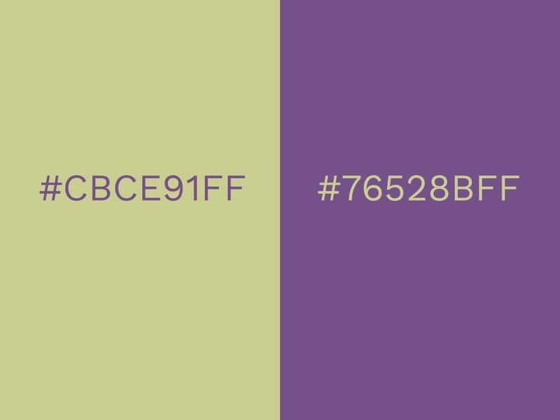 Combinaison de couleurs vert pâle et violet saphir - 80 combinaisons de couleurs accrocheuses pour 2021 - Image
