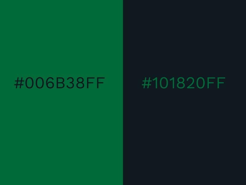 Combinaison de couleurs vert foncé et noir - 80 combinaisons de couleurs accrocheuses pour 2021 - Image