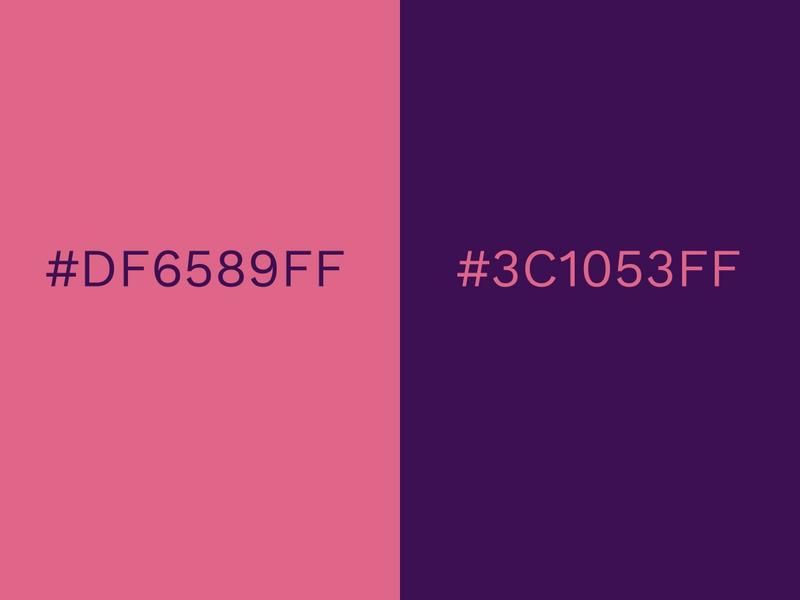 Combinaisons de couleurs Rose Rose et Violet - 80 combinaisons de couleurs accrocheuses pour 2021 - Image