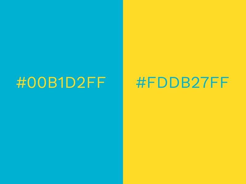 Combinaisons de couleurs Blue Atoll et Vibrant Yellow - 80 combinaisons de couleurs accrocheuses pour 2021 - Image