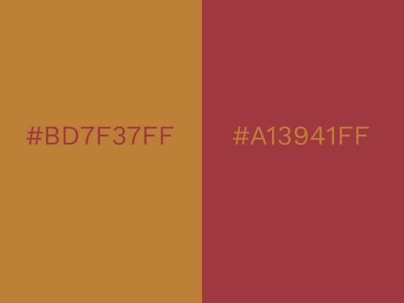 Combinaisons de couleurs Inca Gold et Scarlet Sage - 80 combinaisons de couleurs accrocheuses pour 2021 - Image