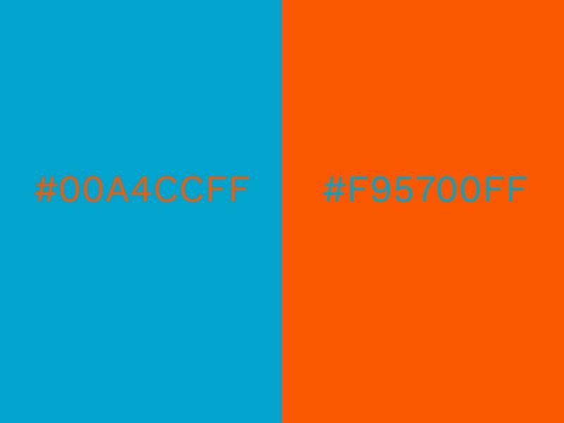 Blue and Orange combos - 80 attractive color combinations to try in 2021 - Image
