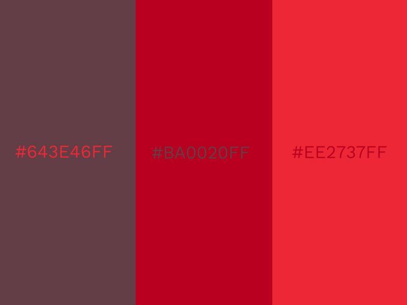 dark red Color Palette