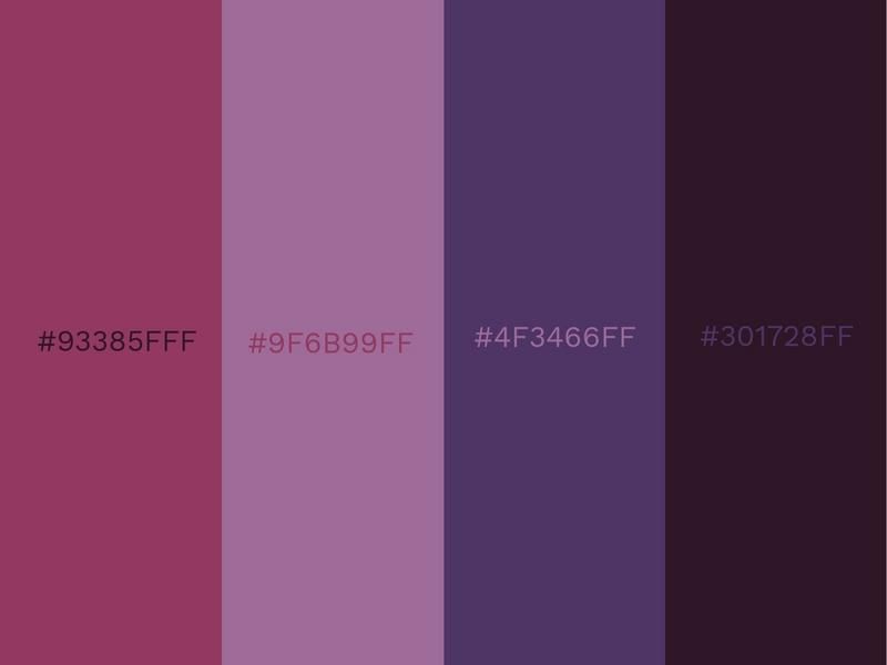 Combinaisons de couleurs Violet, Lilas, Pétunia et Aubergine Gleam - 80 combinaisons de couleurs accrocheuses pour 2021 - Image
