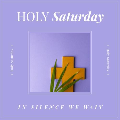 Holy Saturday - Try colorful minimalism - Image