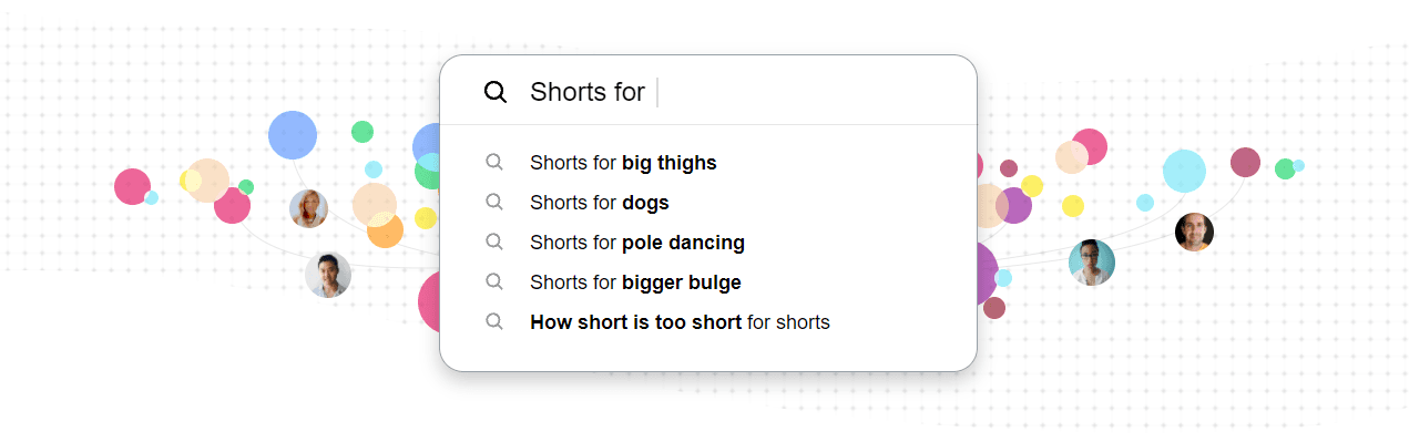 AnswerThePublic.com design showing Google search and auto-complete functionality - The step-by-step guide to creating a content calendar - Image