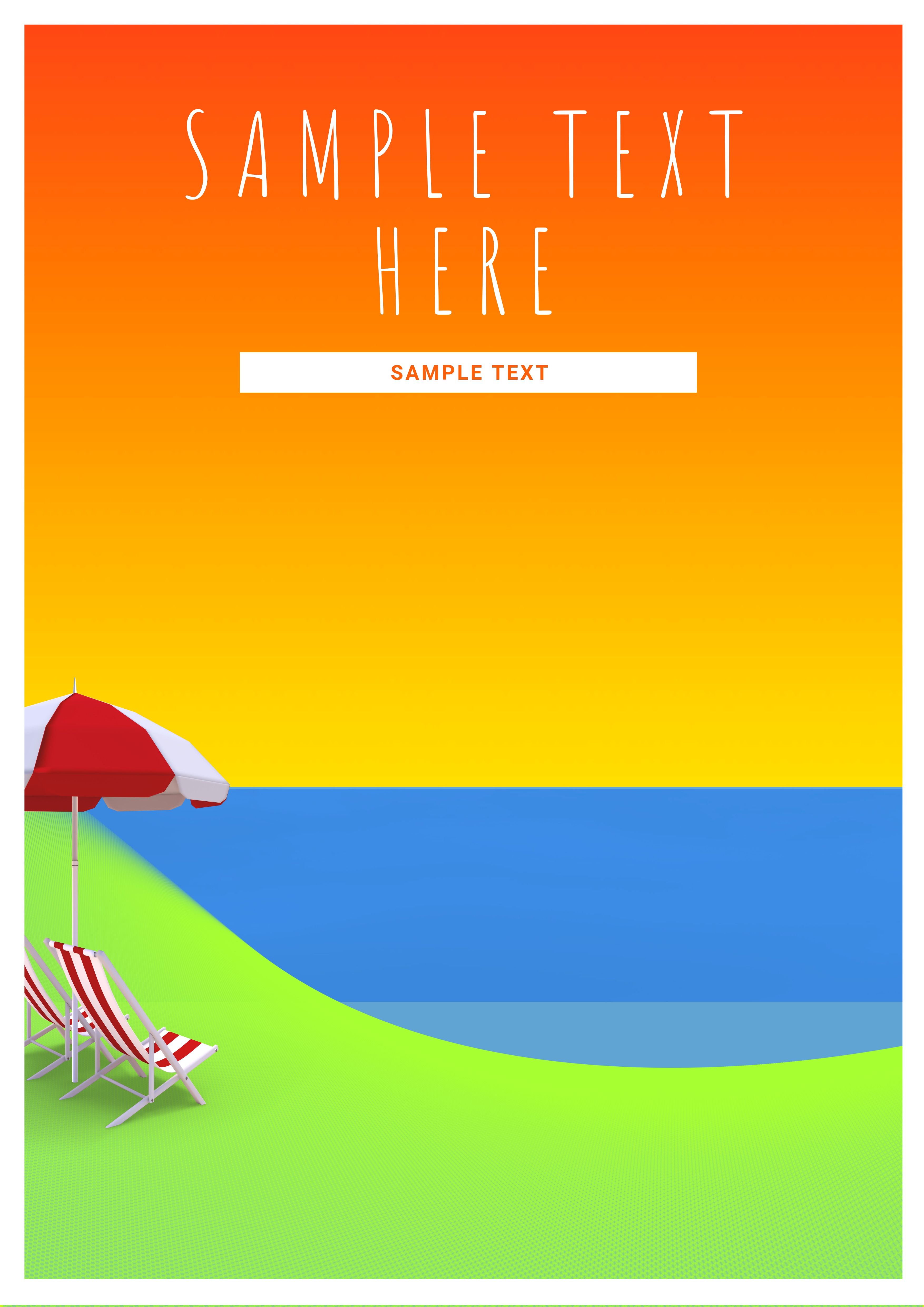 Summer poster template - Creative background ideas for inspiration - Image