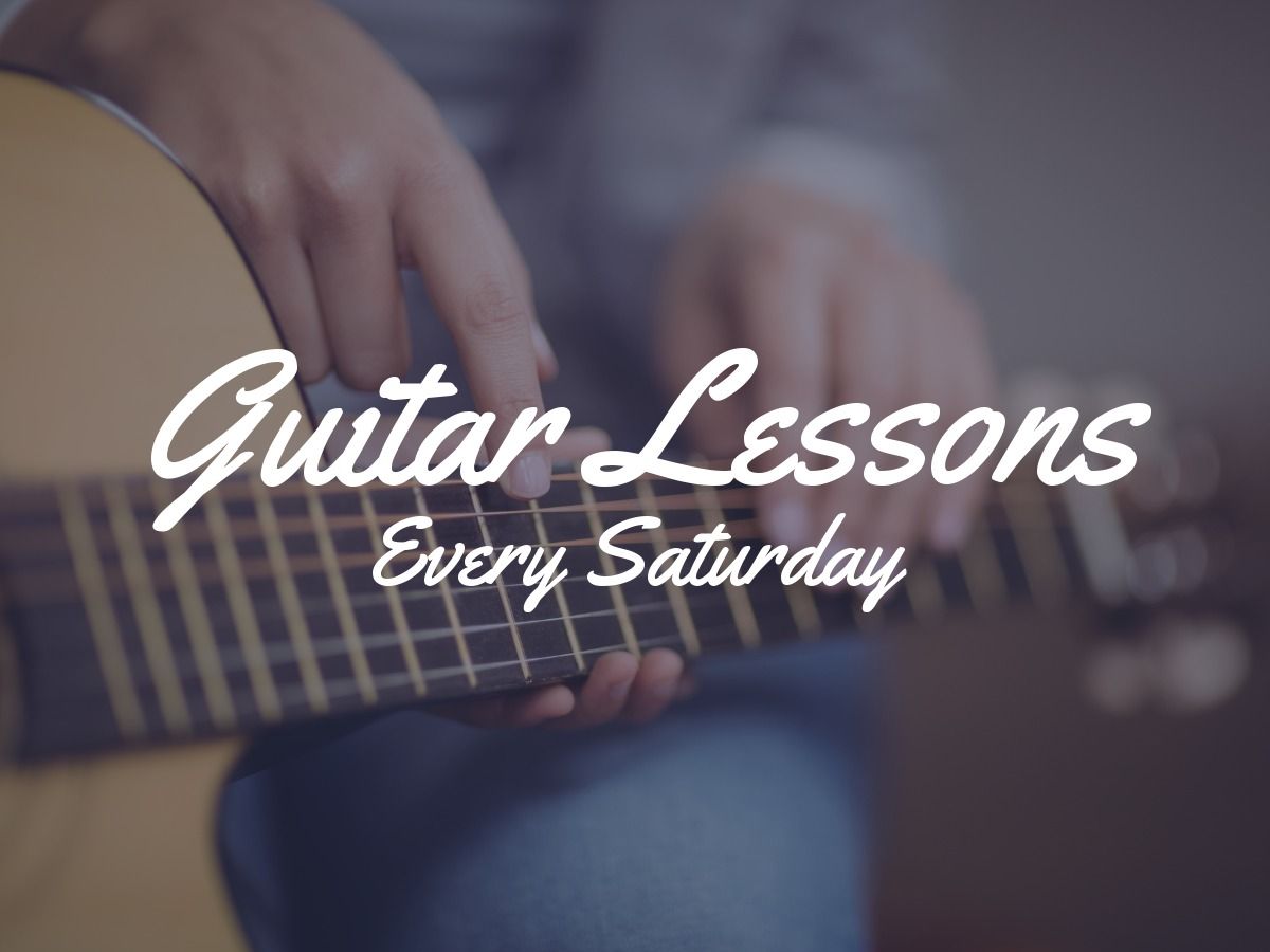 Guitar lessons every Saturday ad - 50 ideas and templates to use in your designs - Image