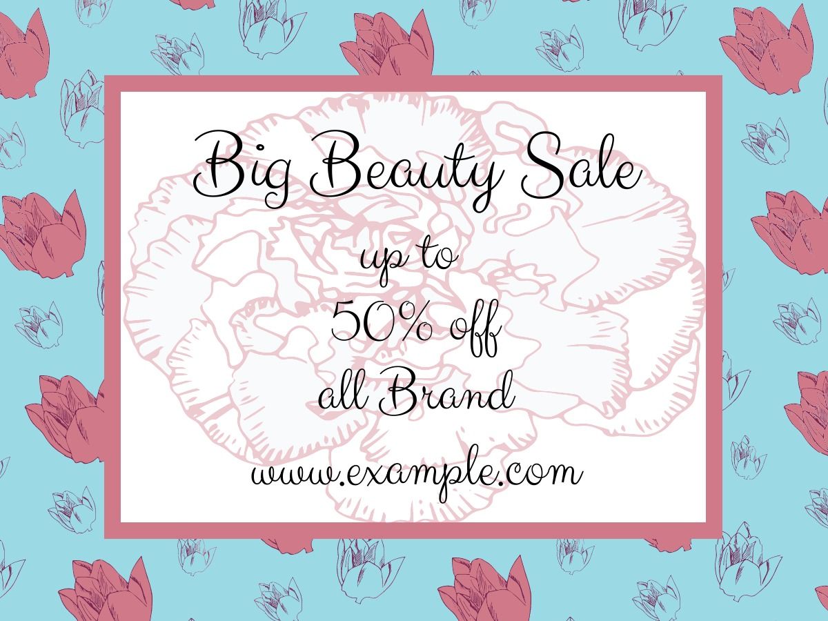Big beauty sale design - 50 ideas and templates to use in your designs - Image