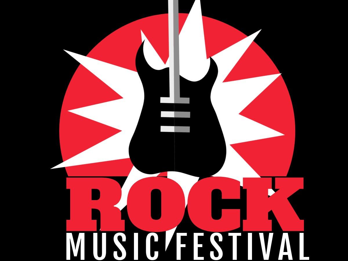 diseño de festival de música rock