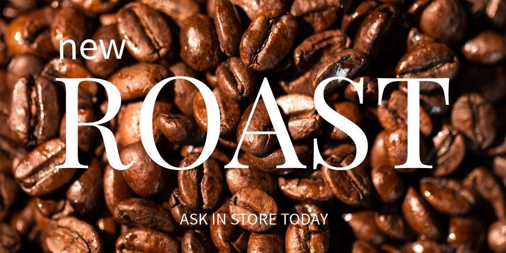 Coffee store advertisement with a close up image of coffee beans - Reliable creative marketing strategies for your business that actually work - Image