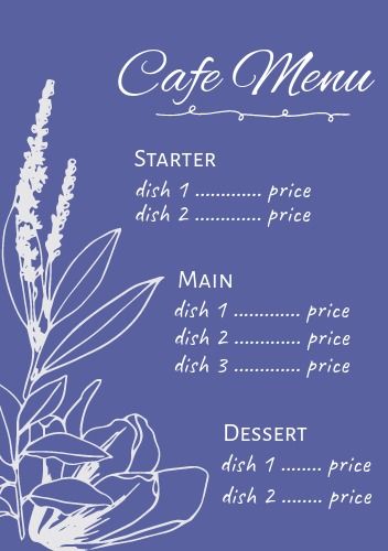 Cafe menu template - Print and digital design - Image