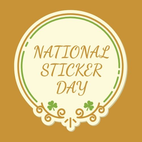 National Sticker Day card - Unleash your creativity and innovation: The power of graphic design - Image