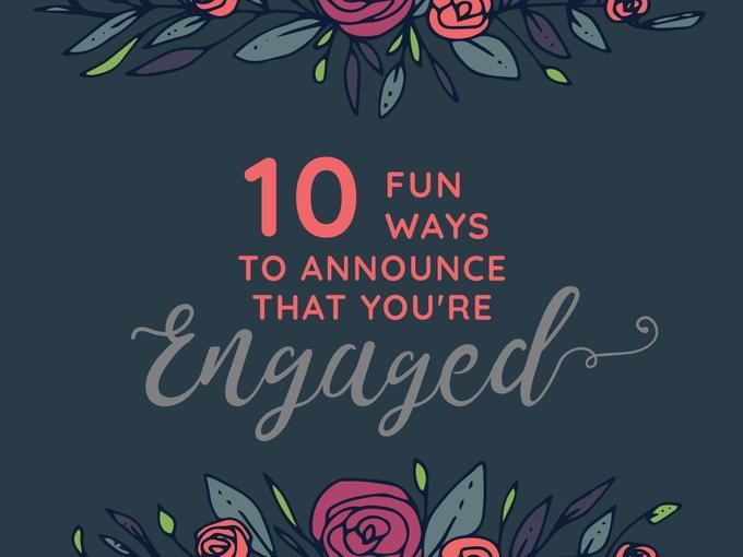 10 fun ways to announce that you're engaged - Amazing Facebook post ideas for businesses - Image