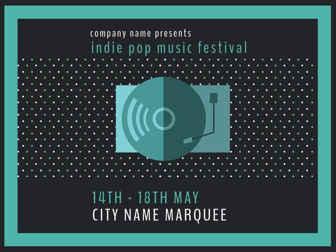 Indie pop music festival ad - Amazing Facebook post ideas for businesses - Image