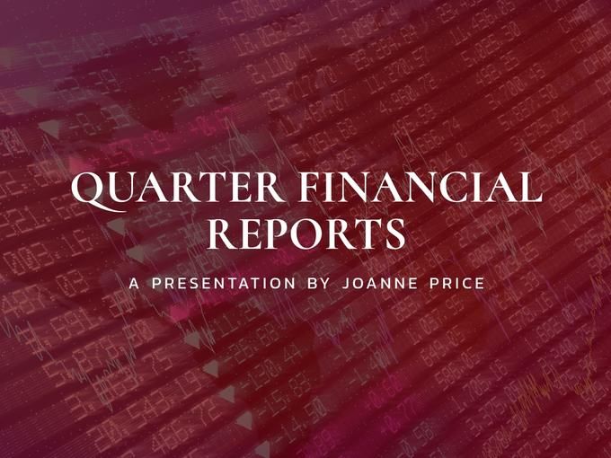 Quarter Financial Reports presentation cover - Amazing Facebook post ideas for businesses - Image