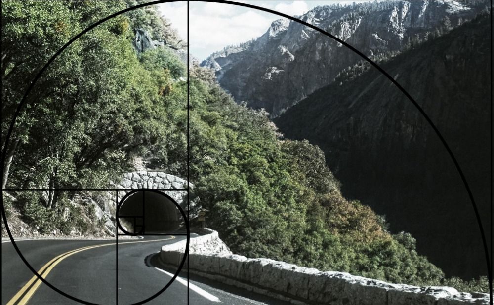 Golden Ratio in Design Tunnel on Mountain - What is the golden ratio and why do graphic designers use it so often - Image