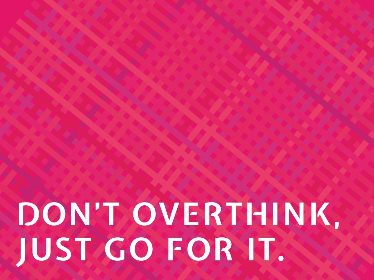 Pink pattern background with quote - 16 simple ideas to kickstart your creativity - Image