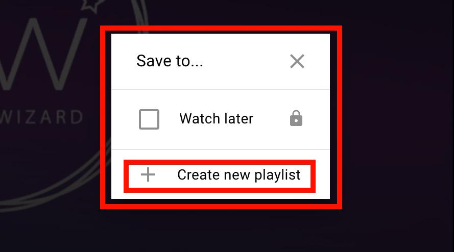 image de creation de nouvelle playlist sur youtube - Image