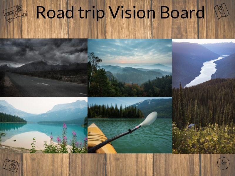 Road trip vision board - Convince your friends with a vision board - Image