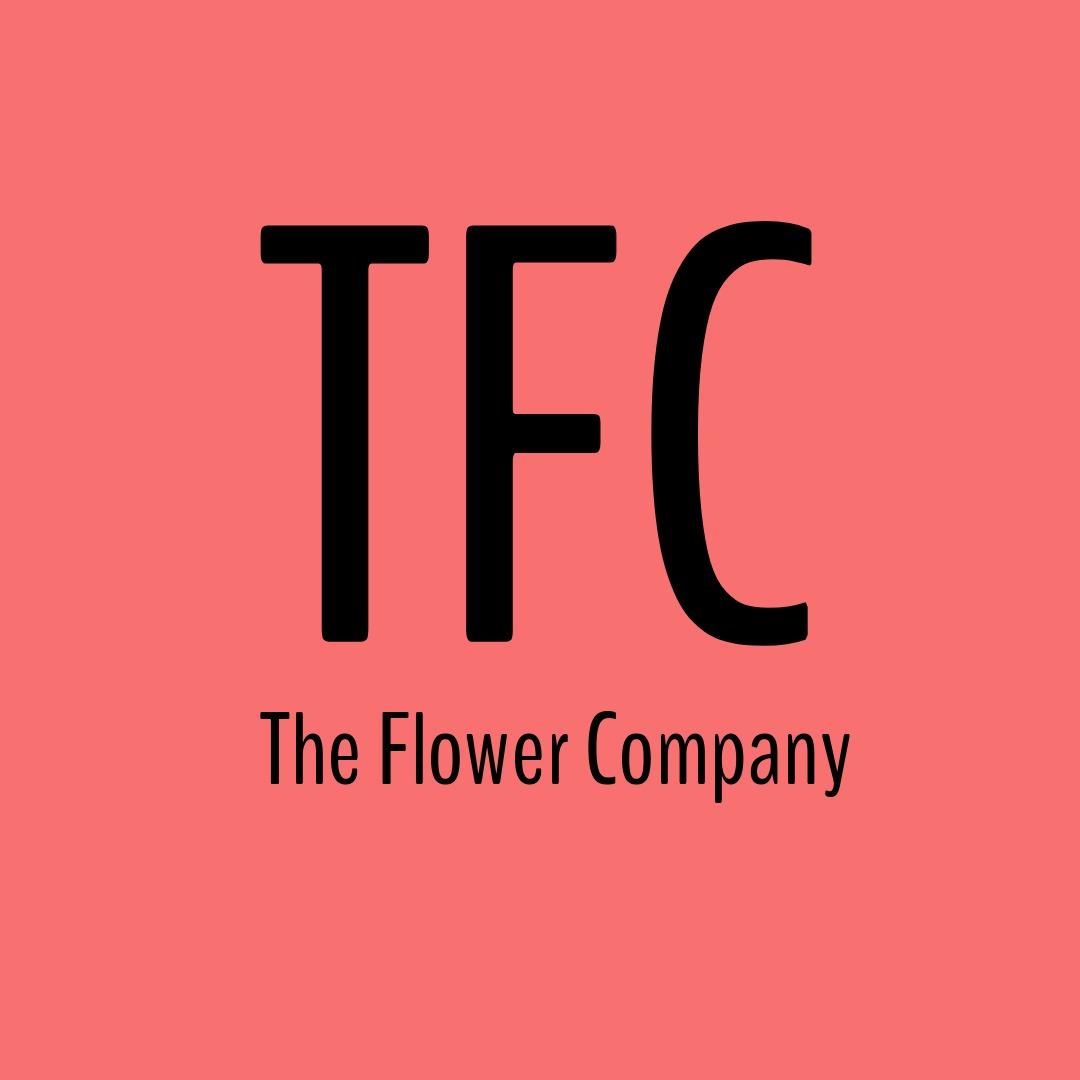 Logotipo tipográfico de flor