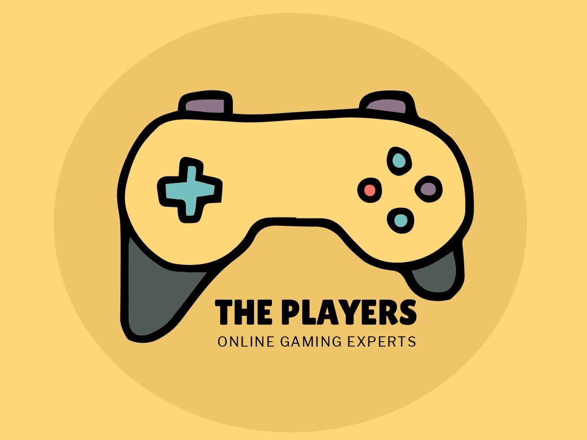 Logotipo de juegos con un ícono de consola de juegos